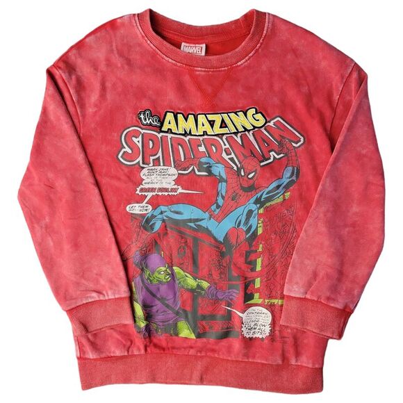 Spiderman - Character Boys Mineral Washed Embroidery Soft and Comfortable Graphi - Picture 1 of 2